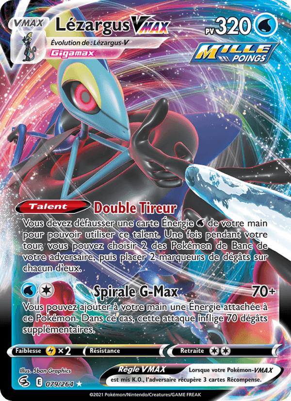 Lézargus VMAX, carte 79 de Poing de Fusion