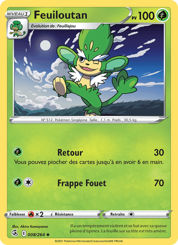 Feuiloutan, carte 8 de Poing de Fusion