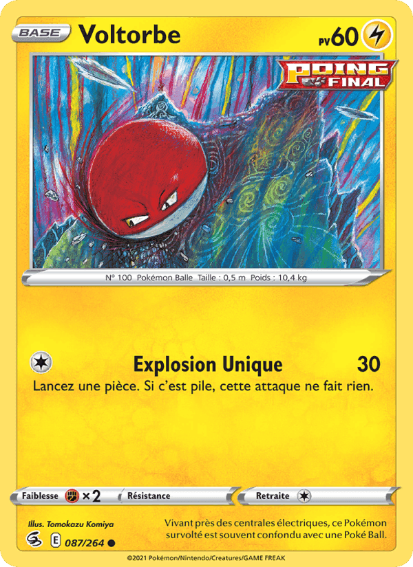 Voltorbe, carte 87 de Poing de Fusion