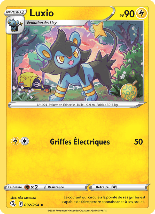Luxio, carte 92 de Poing de Fusion