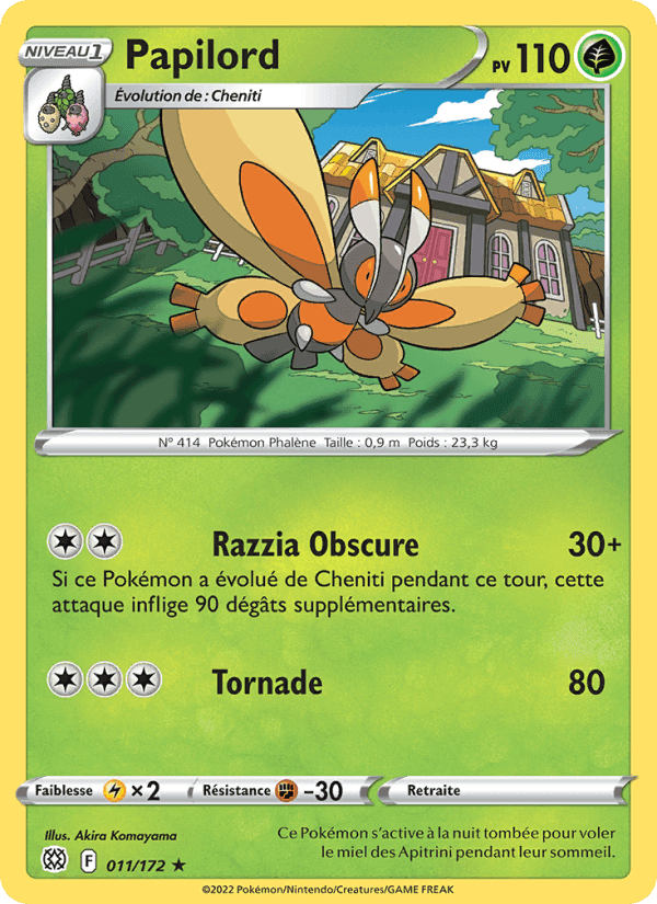 Papilord, carte 011 de Stars Étincelantes