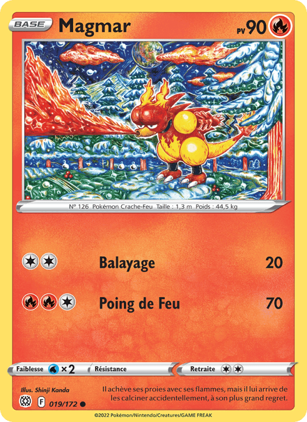 Magmar, card 019 from Stars Étincelantes