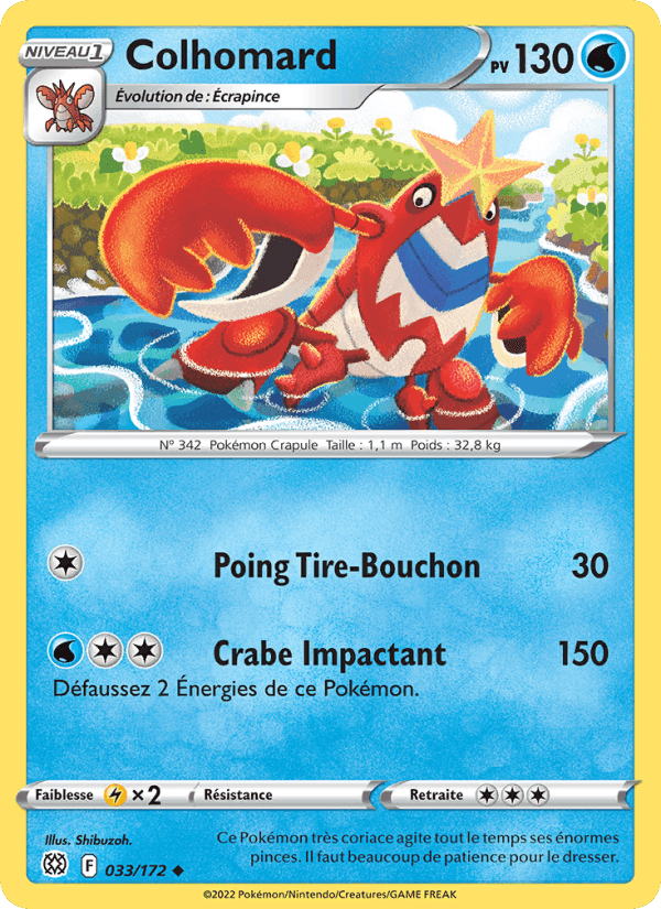 Colhomard, carte 033 de Stars Étincelantes