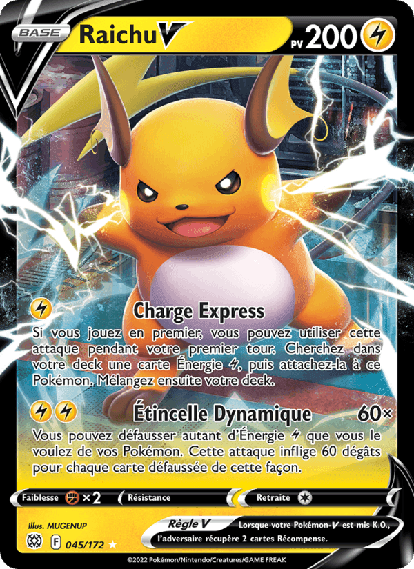 Raichu V, card 045 from Stars Étincelantes