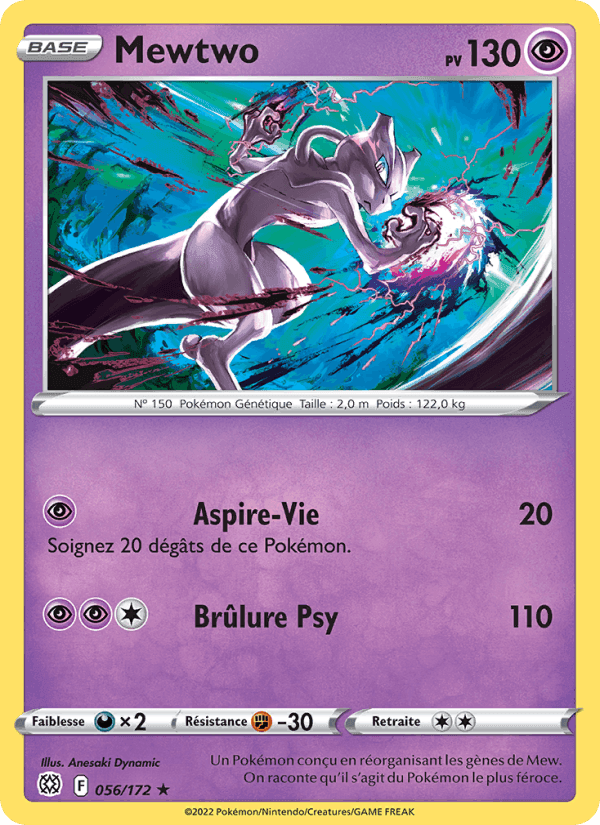 Mewtwo, card 056 from Stars Étincelantes
