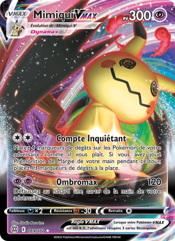 Mimiqui VMAX, carte 069 de Stars Étincelantes