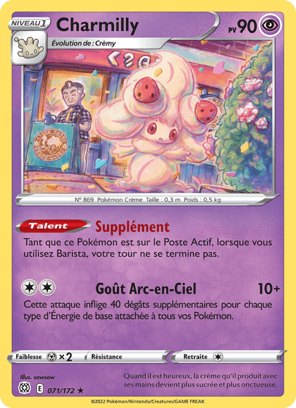 Charmilly, carte 071 de Stars Étincelantes