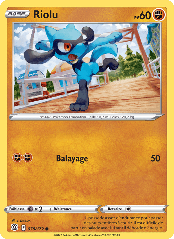 Riolu, card 078 from Stars Étincelantes