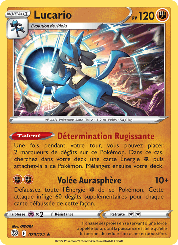 Lucario, carte 079 de Stars Étincelantes