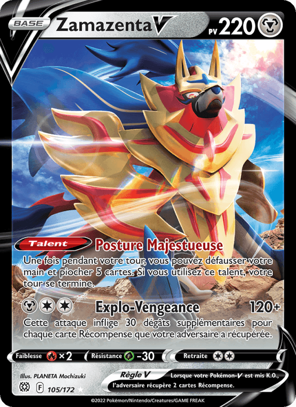 Zamazenta V, carte 105 de Stars Étincelantes
