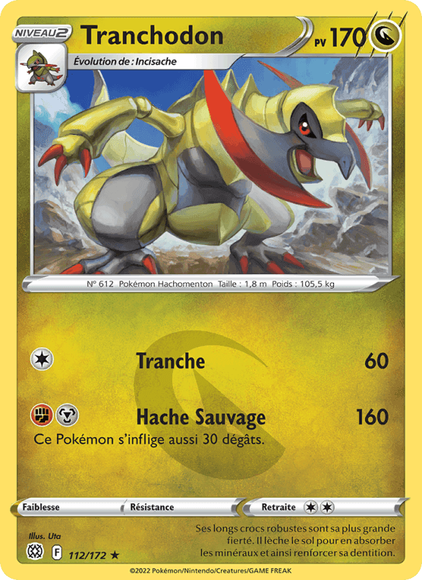 Tranchodon, carte 112 de Stars Étincelantes