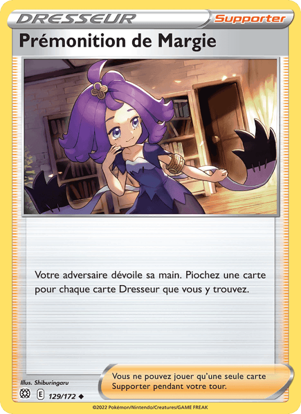 Prémonition de Margie, card 129 from Stars Étincelantes