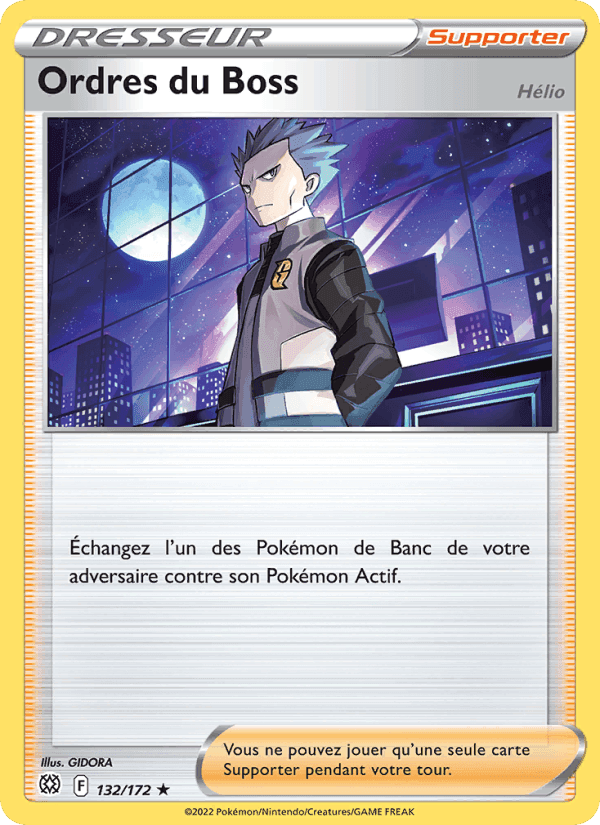 Ordres du Boss, card 132 from Stars Étincelantes