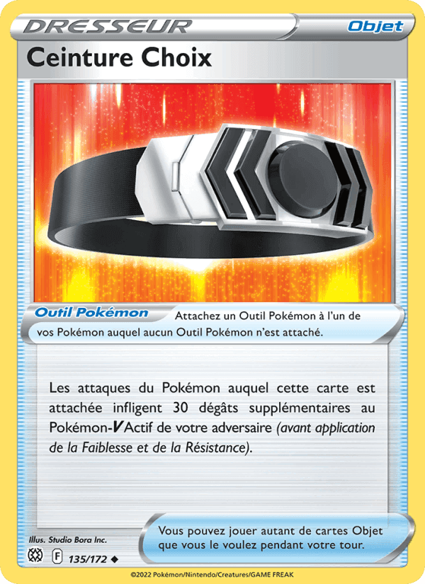 Ceinture Choix, carte 135 de Stars Étincelantes