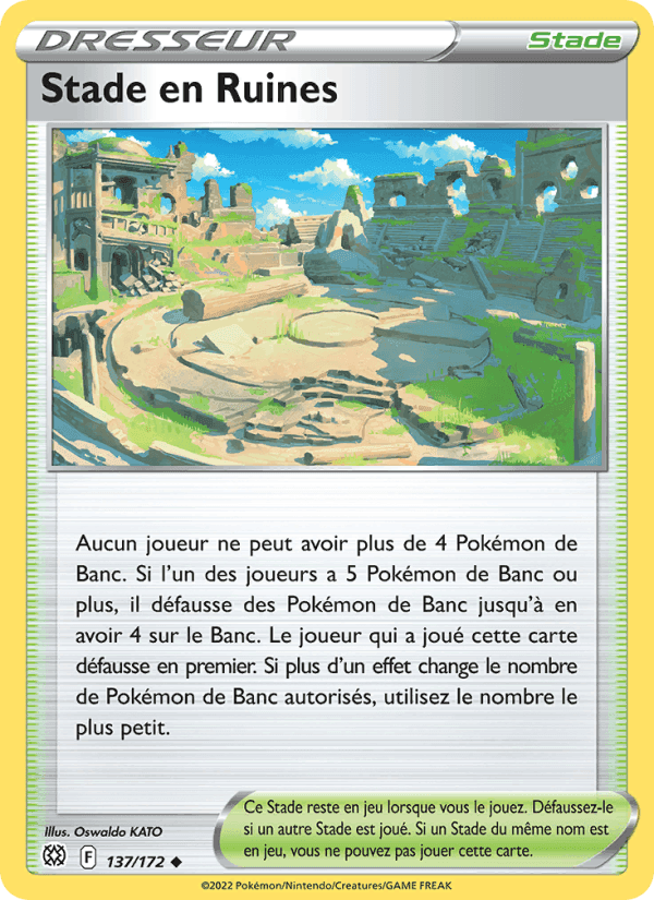 Stade en Ruines, carte 137 de Stars Étincelantes