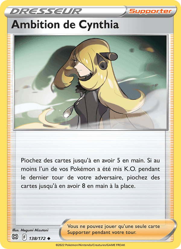 Ambition de Cynthia, card 138 from Stars Étincelantes