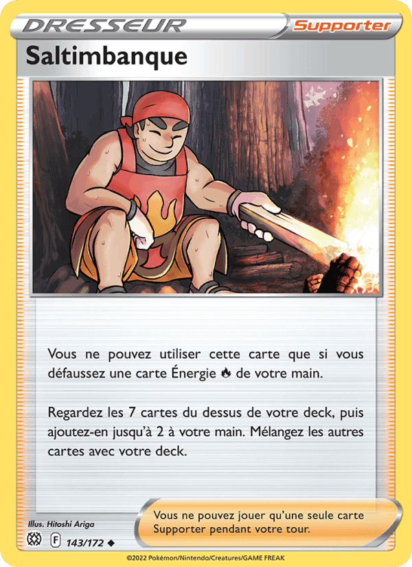 Saltimbanque, carte 143 de Stars Étincelantes