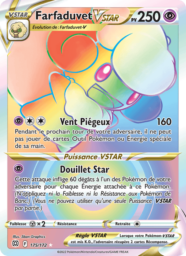 Farfaduvet VSTAR, carte 175 de Stars Étincelantes
