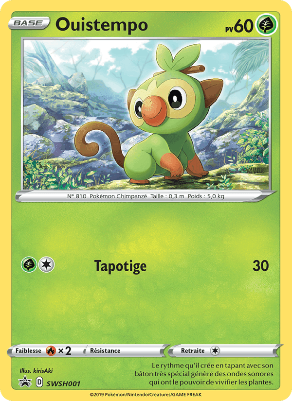 Ouistempo, carte SWSH001 de Promo SWSH
