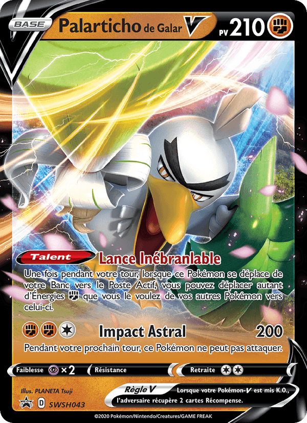 Palarticho de Galar V, carte SWSH043 de Promo SWSH