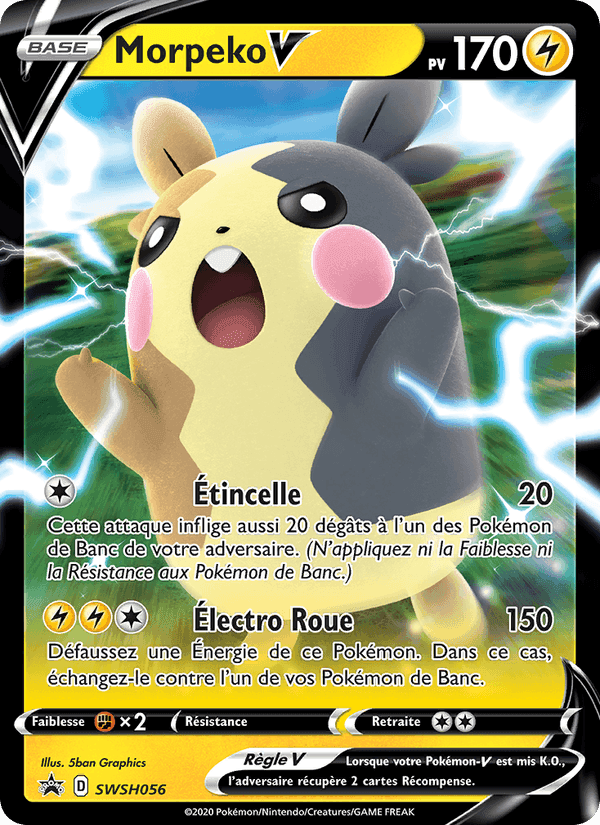 Morpeko V, carte SWSH056 de Promo SWSH