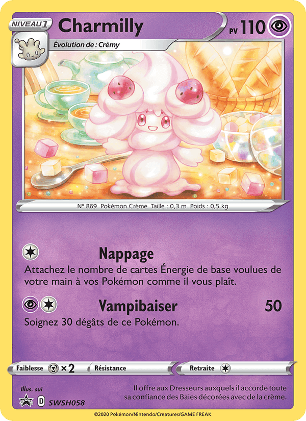 Charmilly, carte SWSH058 de Promo SWSH