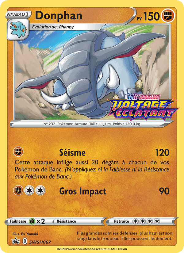 Donphan, carte SWSH067 de Promo SWSH