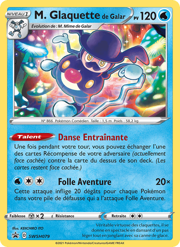 M. Glaquette de Galar, carte SWSH079 de Promo SWSH