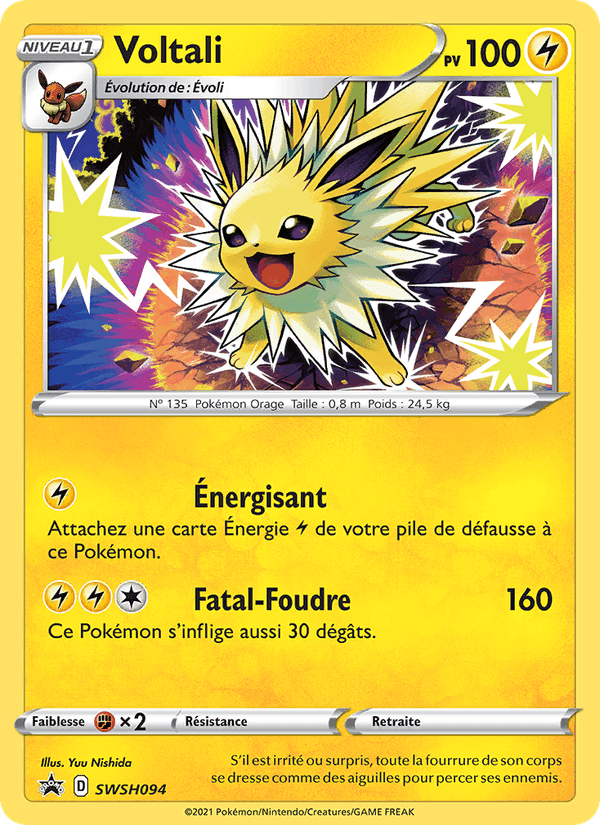 Voltali, carte SWSH094 de Promo SWSH