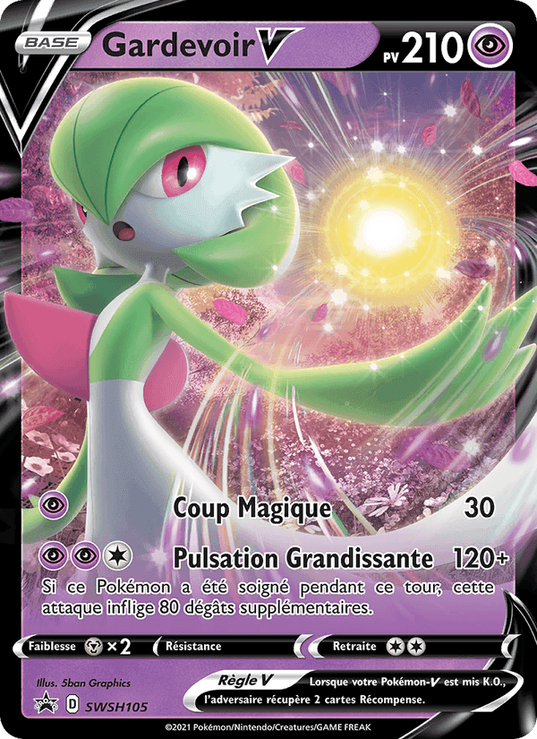 Gardevoir V, carte SWSH105 de Promo SWSH