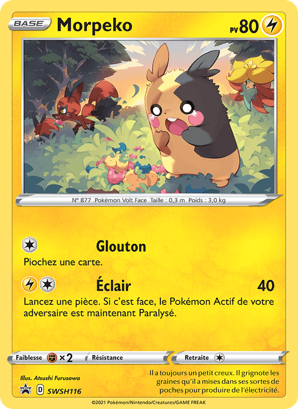 Morpeko, carte SWSH116 de Promo SWSH