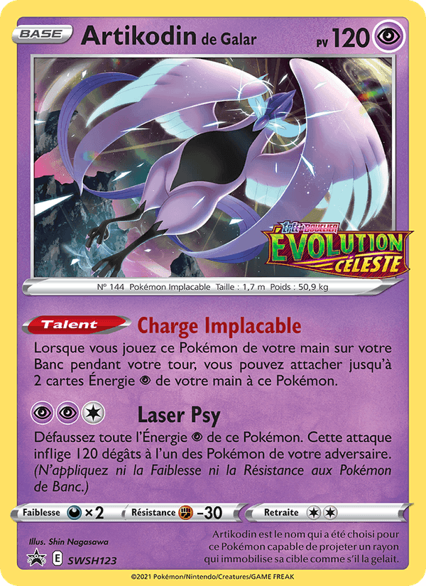 Artikodin de Galar, carta SWSH123 di Promo SWSH