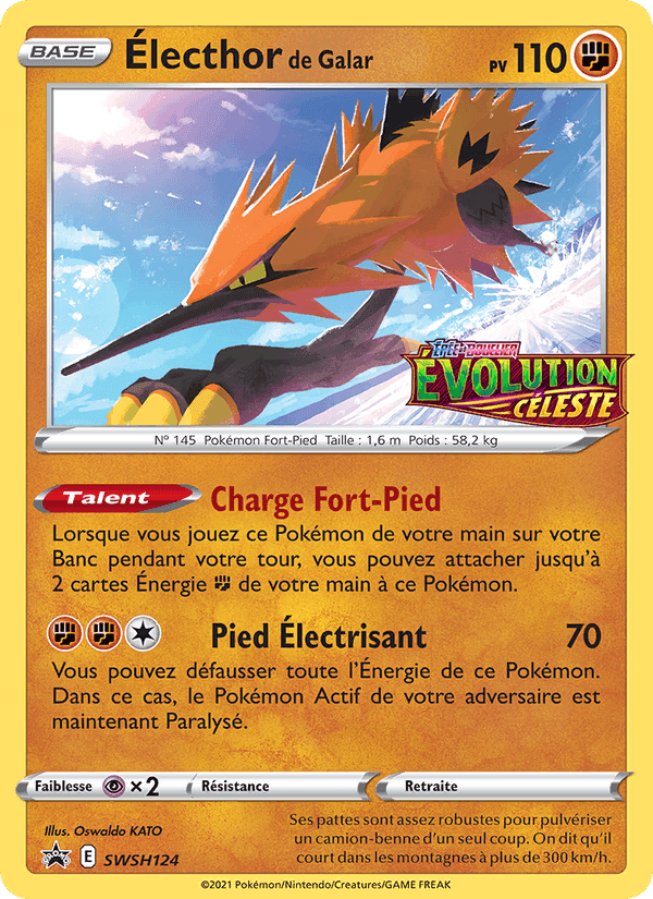 Électhor de Galar, card SWSH124 from Promo SWSH