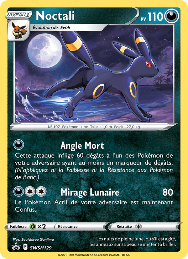 Noctali, carta SWSH129 di Promo SWSH
