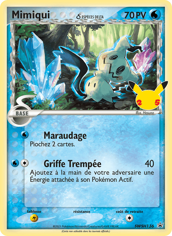 Mimiqui, carte SWSH136 de Promo SWSH