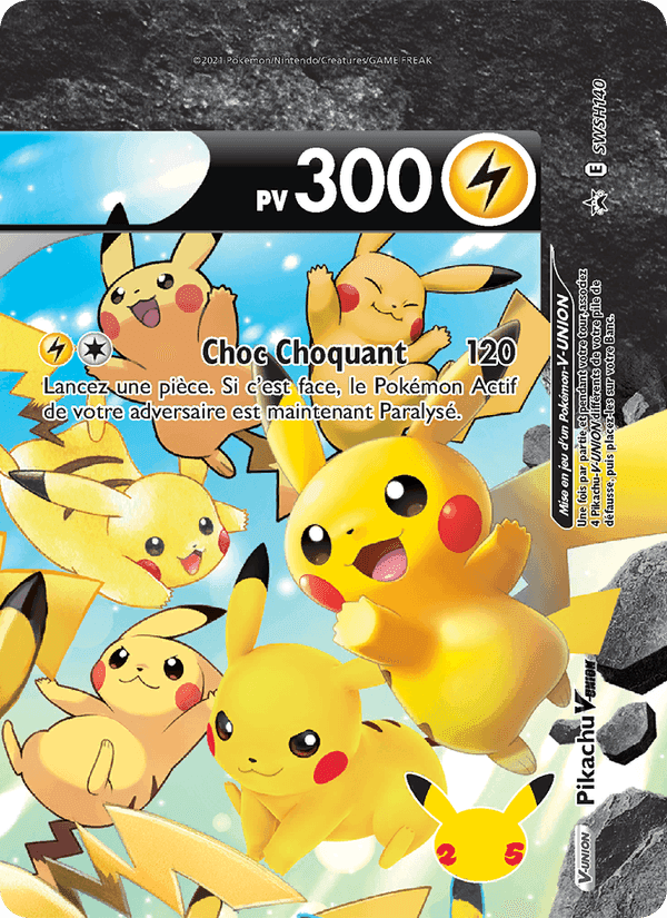 Pikachu V-UNION, carta SWSH140 de Promo SWSH