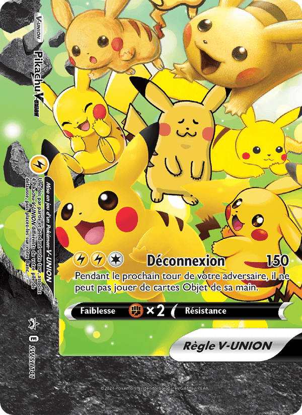 Pikachu V-UNION, carte SWSH141 de Promo SWSH