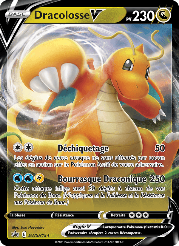 Dracolosse V, carte SWSH154 de Promo SWSH