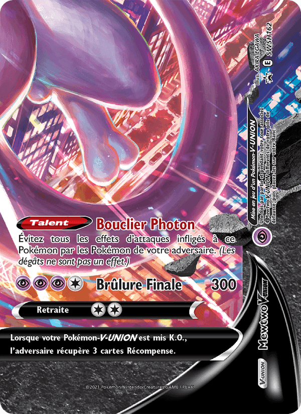 Mewtwo V-UNION, carta SWSH162 di Promo SWSH