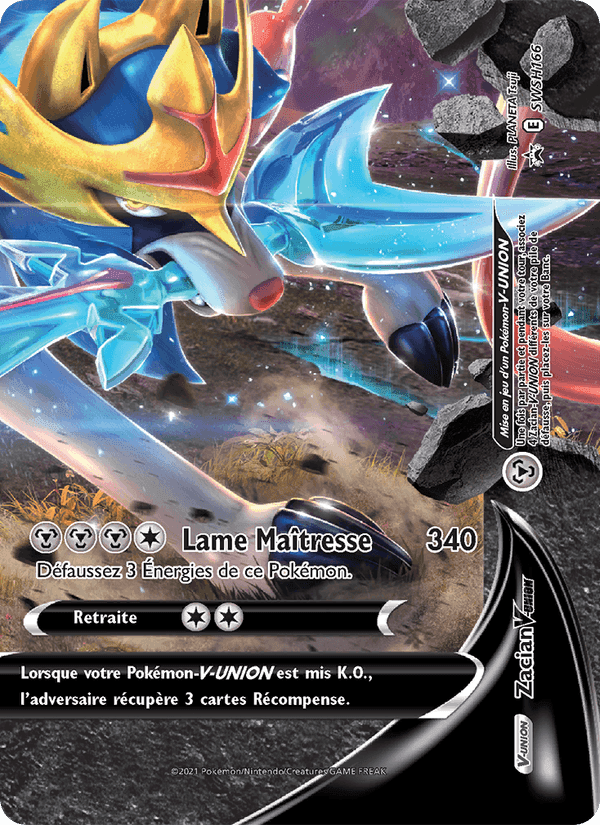 Zacian V-UNION, card SWSH166 from Promo SWSH