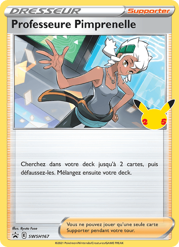 Professeure Pimprenelle, carte SWSH167 de Promo SWSH