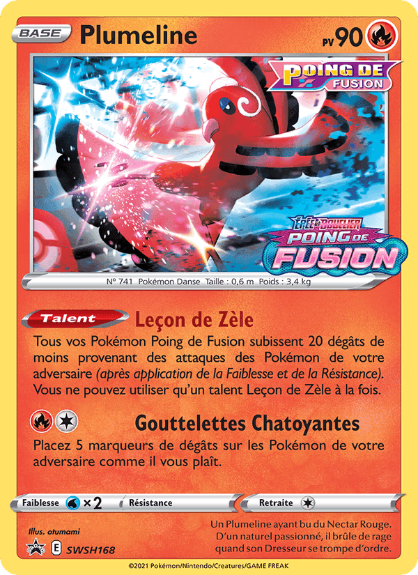 Plumeline, carte SWSH168 de Promo SWSH