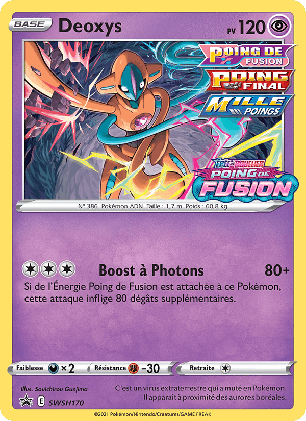 Deoxys, carte SWSH170 de Promo SWSH