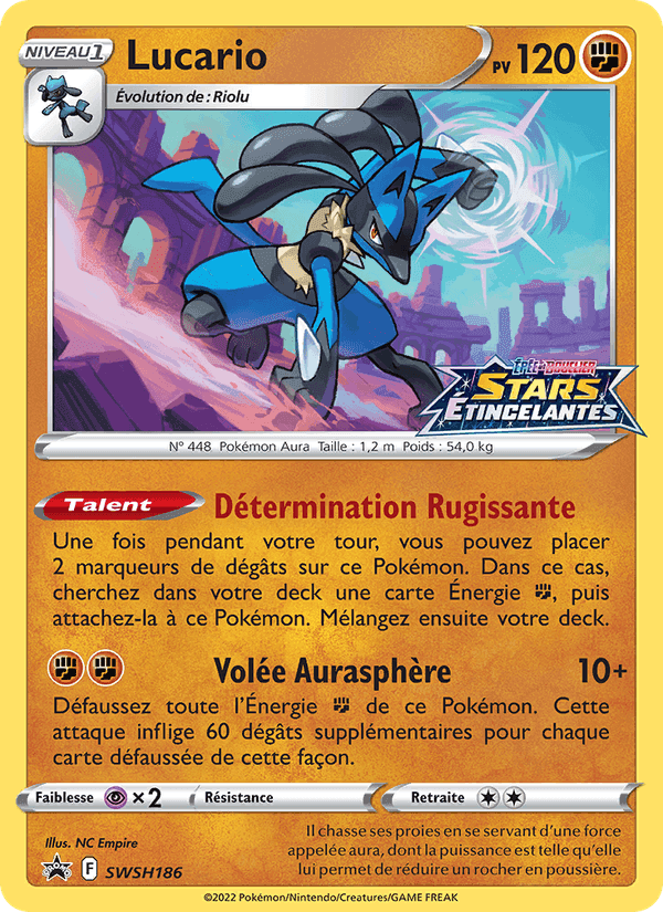 Lucario, carte SWSH186 de Promo SWSH