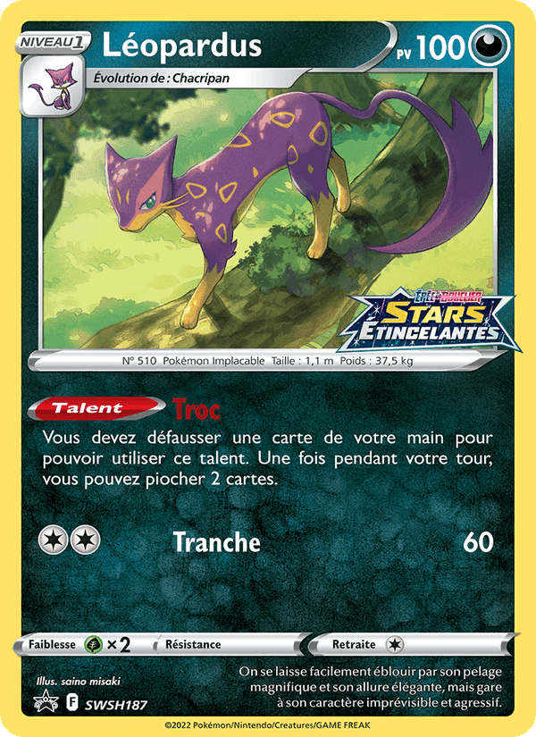 Léopardus, carte SWSH187 de Promo SWSH