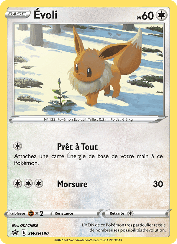 Évoli, carte SWSH190 de Promo SWSH