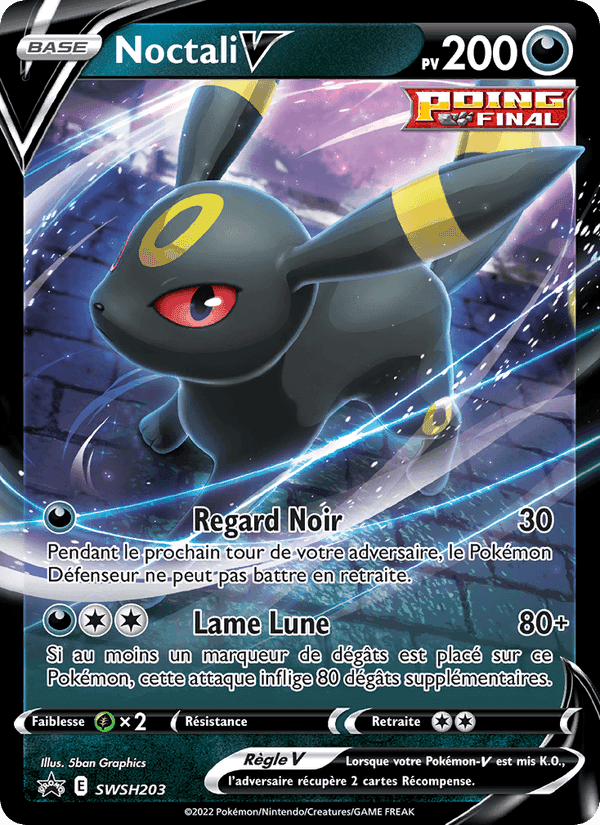 Noctali V, card SWSH203 from Promo SWSH
