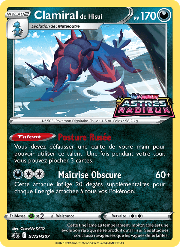 Clamiral de Hisui, card SWSH207 from Promo SWSH