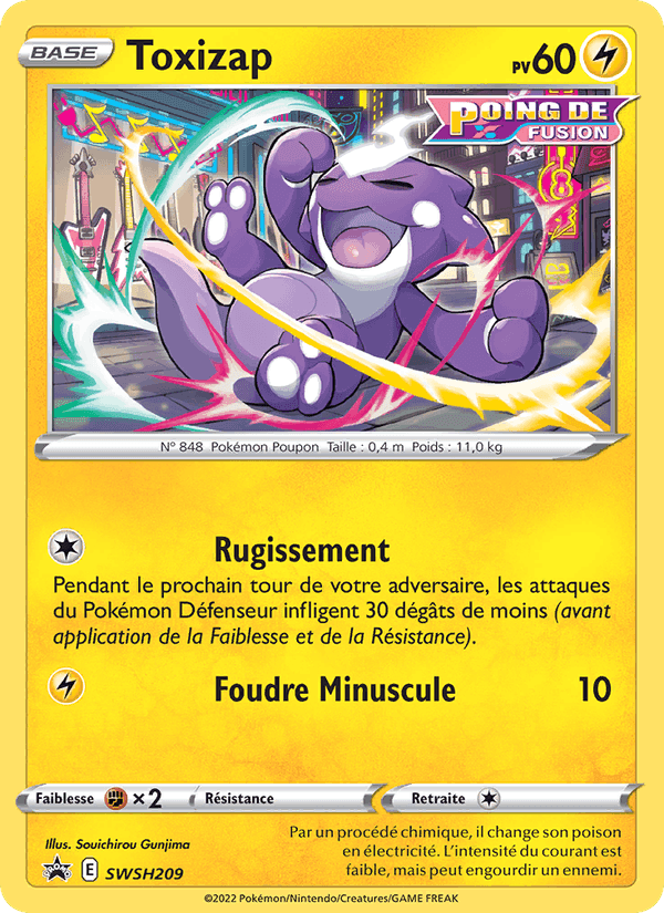 Toxizap, card SWSH209 from Promo SWSH