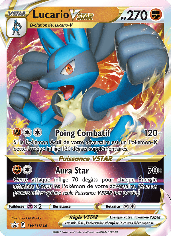 Lucario VSTAR, carte SWSH214 de Promo SWSH